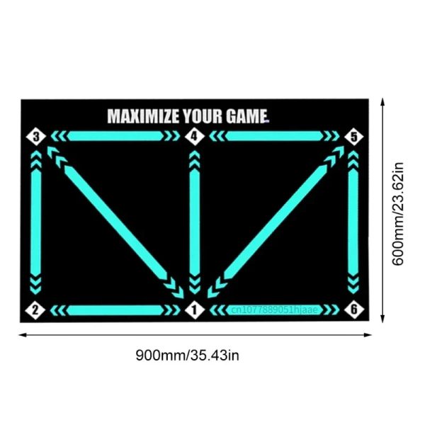 Fotbollsmatta / Träningsmatta för fotboll - 90x60 cm - Bild 2